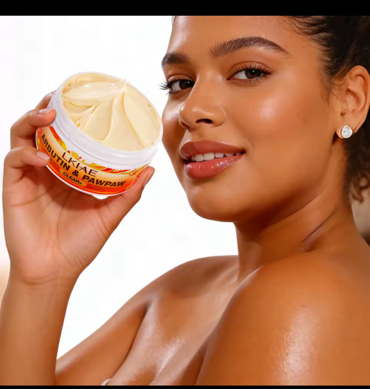 LKIAE Natural Papaya Lightening Body Cream, Moisturizing, Smooth Skin, Reduce Dark Spots, Clean Skin With Arbutin, 200ml/6.8 oz